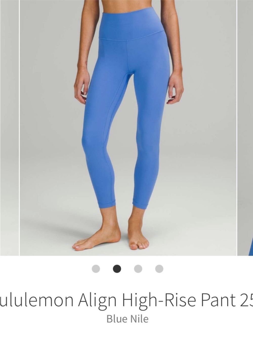 Lululemon Align High Rise Pants 25" Blue Nile Sz 8
